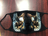 Eagle dreamcatcher face mask/Glow in the dark 3D print/Native American pride/2 Layers open pocket