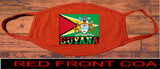 Guyana flag face mask/2 Layers cotton material/Guyana mini flag/Reusable