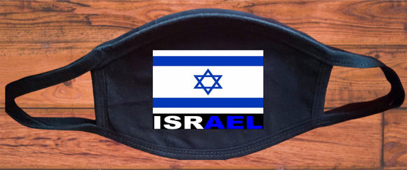 Israel flag face mask/2 Layers cotton material/Israel mini flag/Reusable
