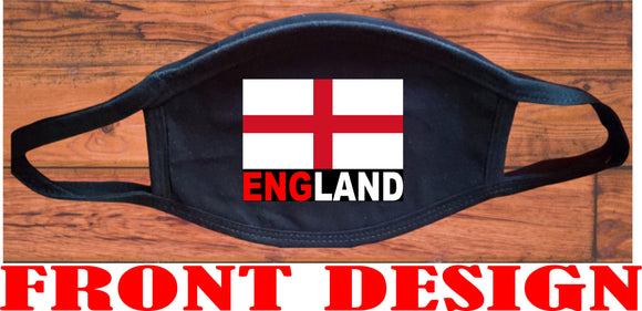 England Flag face mask/2 Layers and cotton material/Reusable/United Kingdom flag mask