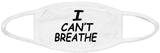 I can't breathe face mask/bold expression/Reusable 2 layers/Cotton