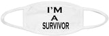 I'm a survivor face mask/Bold expression/2 Layers reusable