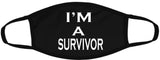 I'm a survivor face mask/Bold expression/2 Layers reusable