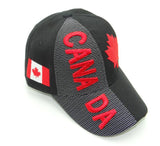 Black and red Canada cap