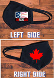 Newfoundland  flag face mask/Canada provincial face mask/2 layer reusable/Newfoundland  souvenir