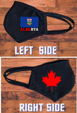 Alberta flag face mask/Canada provincial flag/Reusable 2 layers/100% cotton/Alberta souvenir