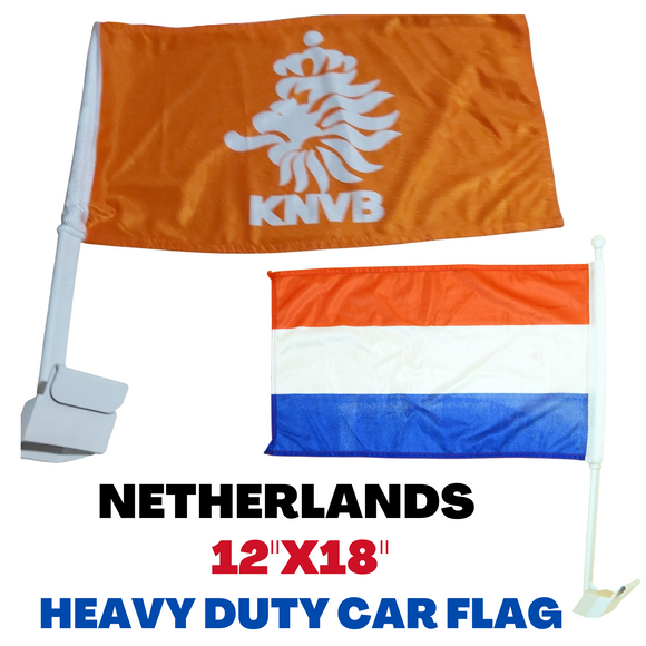 Netherlands Orange KNVB Car Flag