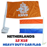 Netherlands Orange KNVB Car Flag