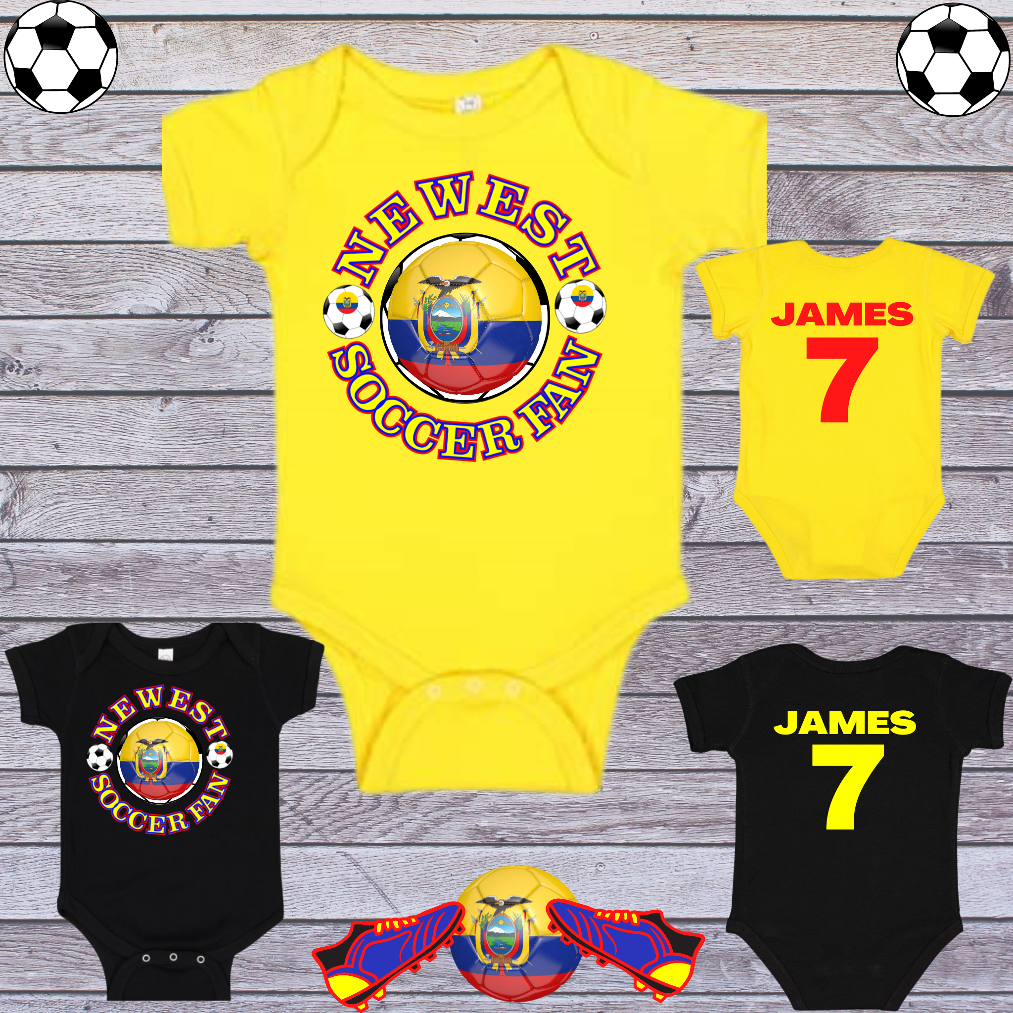 Ecuador soccer legends' souvenirs