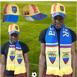 Ecuador Knitted World Cup Scarf and Cap
