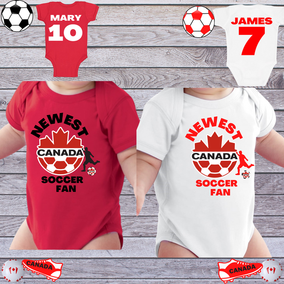 Canada Newest Soccer Fan Onesie