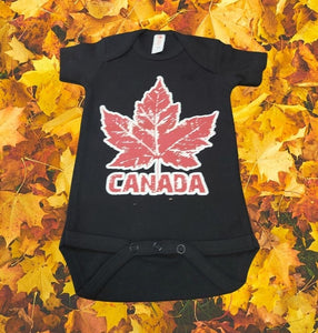 Canada Maple leaf onesie