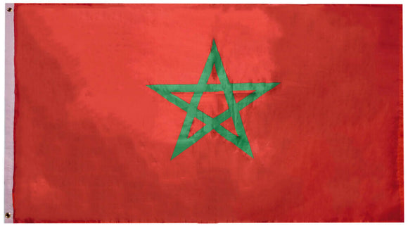 Morocco 3x5 Pole Flag 