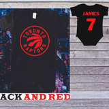 Raptors Newest Fan Black Personalize Baby Onesie Romper Bodysuit