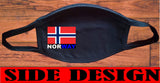 Norway flag face mask/2 Layers cotton material/Norway mini flag/Reusable/Gift