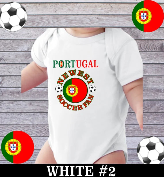 Portugal newest  fan baby bodysuit 