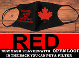 Oh Canada face mask/#strongtogether2020/Canada our home and native land/Canada souvenir