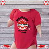 Canada Red Soccer Onesie
