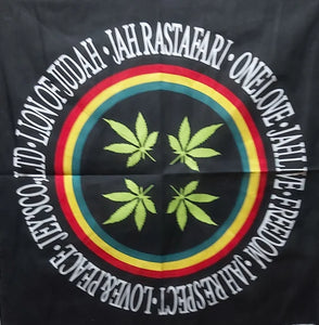 Rasta color  bandana handkerchief 