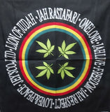 Rasta color  bandana handkerchief 