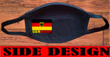 Germany flag face mask/2 Layers cotton material/Germany mini flag/Reusable/Germany Souvenir