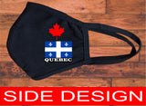 Quebec flag face mask/Canada Provincial flag face mask/Reusable 2 layers/Quebec souvenir