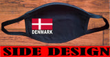 Denmark flag face mask/2 Layers cotton material/Denmark mini flag/Reusable
