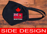 Manitoba flag face mask/Canada provincial face mask/2 layer reusable/Manitoba souvenir