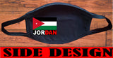 Jordan flag face mask/2 Layers cotton material/Jordan mini flag/Reusable