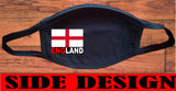 England Flag face mask/2 Layers and cotton material/Reusable/United Kingdom flag mask