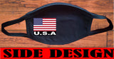 United States flag face mask/2 Layers cotton material/U.S.A mini flag/Reusable