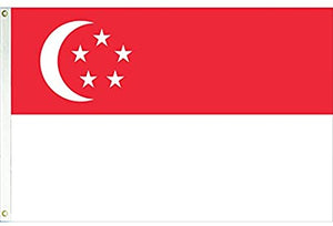 Singapore 3x5 flag