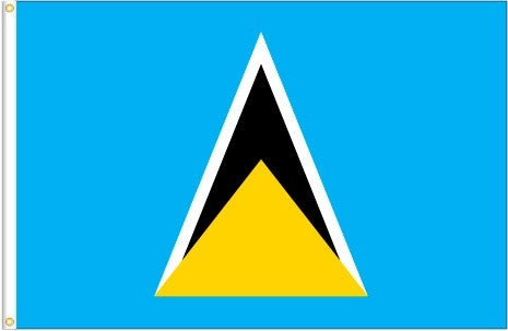 St. Lucian 3x5 Flag Caribbean Cultural Events Souvenir