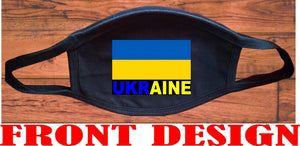 Ukraine flag face mask/2 layers and Reusable/Souvenir/Gift