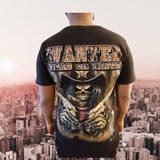 Wanted  Dead Or Alive Skull Glow Shirt And Mask