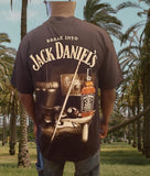 Jack Daniels unisex t-shirt/3D graphic print/Double sided design/Souvenir