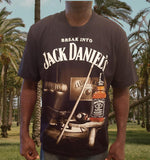 Jack Daniels unisex t-shirt/3D graphic print/Double sided design/Souvenir