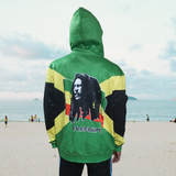 Jamaican flag double sided Bob Marley freedom hoody/Reggae souvenir pullover
