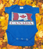 Blue Canada flag Baby  Onesie