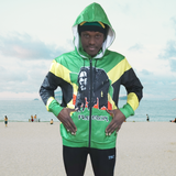 Jamaican flag double sided Bob Marley freedom hoody/Reggae souvenir pullover