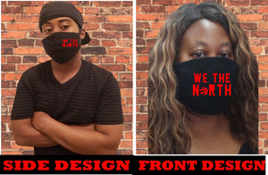 We The North design face mask/Toronto Raptor face/Customized Clothing/Toronto Sports Souvenir/Reusable