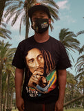 Bob Marley t-shirt with matching face mask/Bob Marley Souvenir shirt