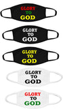 Glory To God Face Mask /Religious Expression/Washable Face Mask/2 Layers/ Reusable