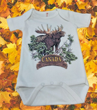 Canada Moose baby onesie