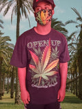 Unisex Cannabis t-shirt/Glow In the dark/3D Graphic weed shirt/Shirt with matching face mask/Souvenir/Gift