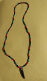 Marcus Garvey pendant beaded necklace/Pan Afro Jewelry black history month souvenir