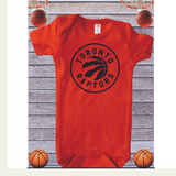 Raptors Red Baby Onesie